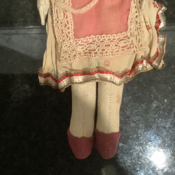 Vintage Scandanavian Cloth 10.25 in. Folk Doll - Picture 5 of 10